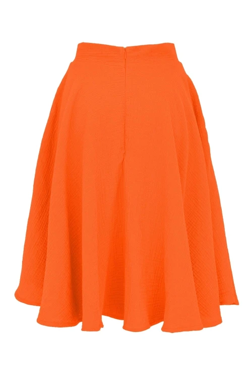 AURELIA muślinowa - 60 cm Persimmon Orange tył.jpg