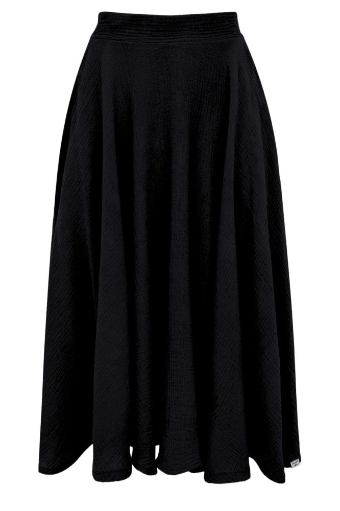 AURELIA muślinowa - 75 cm Black przód.jpg