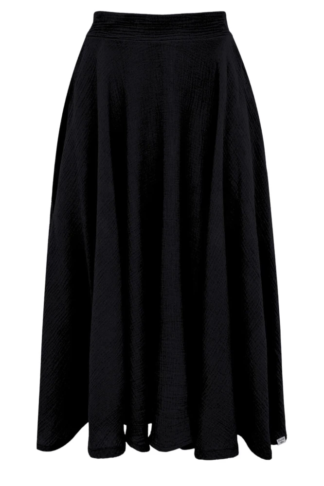 AURELIA muślinowa - 75 cm Black przód.jpg