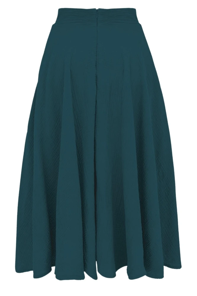 AURELIA muślinowa - 75 cm Deep Teal tył.jpg