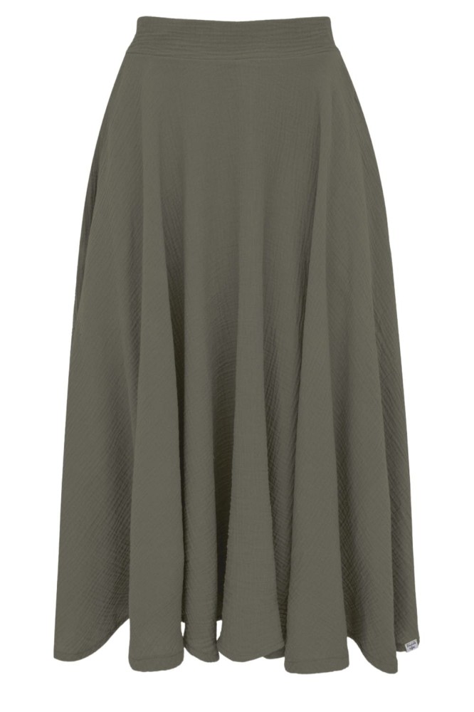 AURELIA muślinowa - 75 cm Dusty Olive przód.jpg