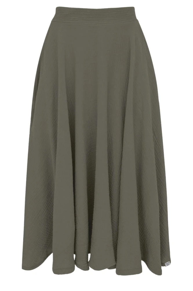 AURELIA muślinowa - 75 cm Dusty Olive przód.jpg