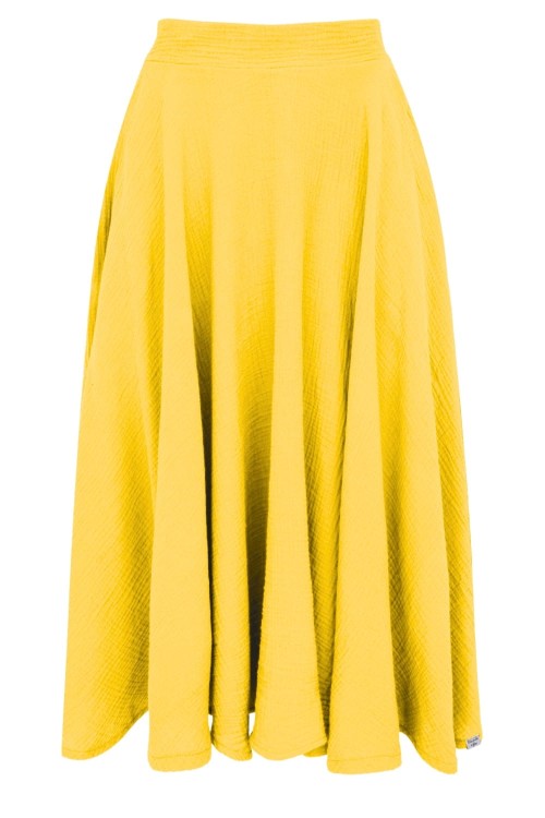 AURELIA muślinowa - 75 cm Empire Yellow przód.jpg