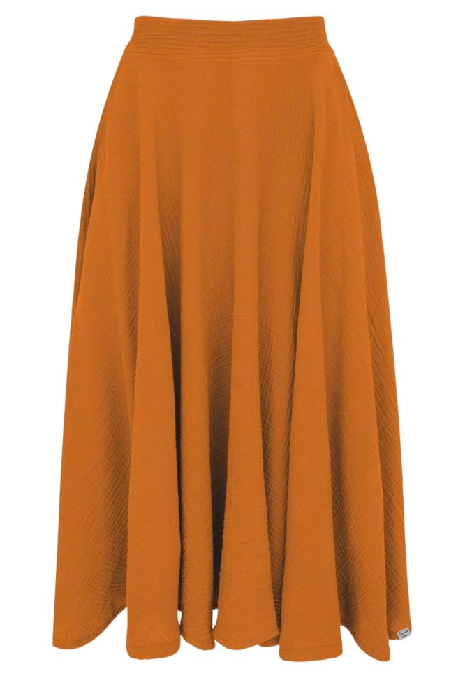 AURELIA muślinowa - 75 cm Peach Caramel przód.jpg