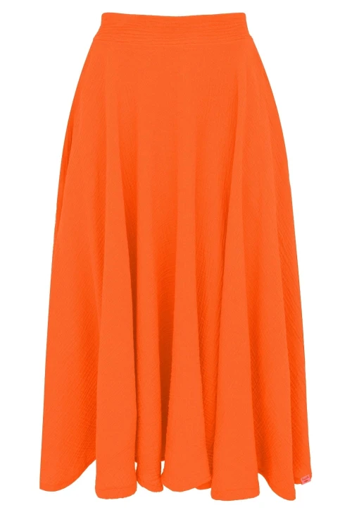 AURELIA muślinowa - 75 cm Persimmon Orange przód.jpg