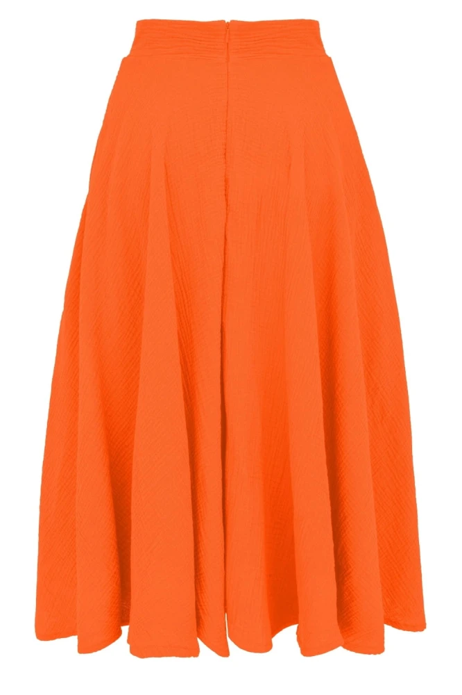 AURELIA muślinowa - 75 cm Persimmon Orange tył.jpg