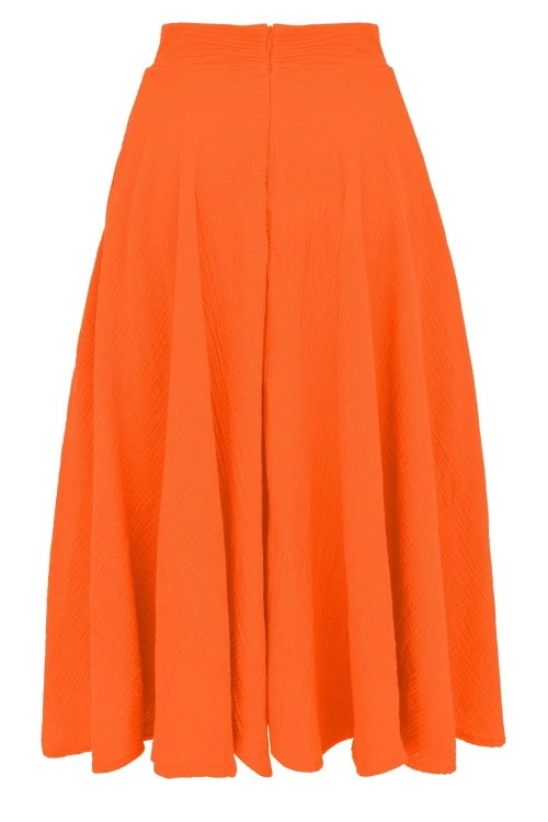 AURELIA muślinowa - 75 cm Persimmon Orange tył.jpg