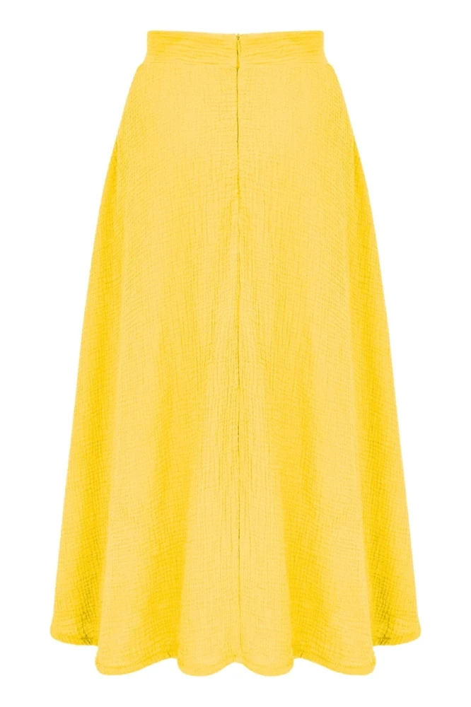 DARLA muślinowa - 75 cm Empire Yellow tył.jpg