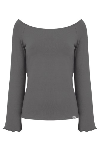 LAURA z długimi rękawami Charcoal Gray przód.jpg