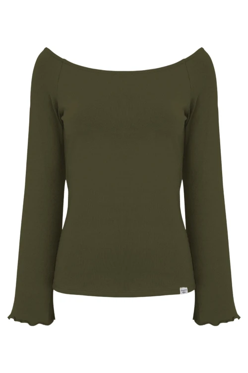 LAURA z długimi rękawami Olive Night przód.jpg