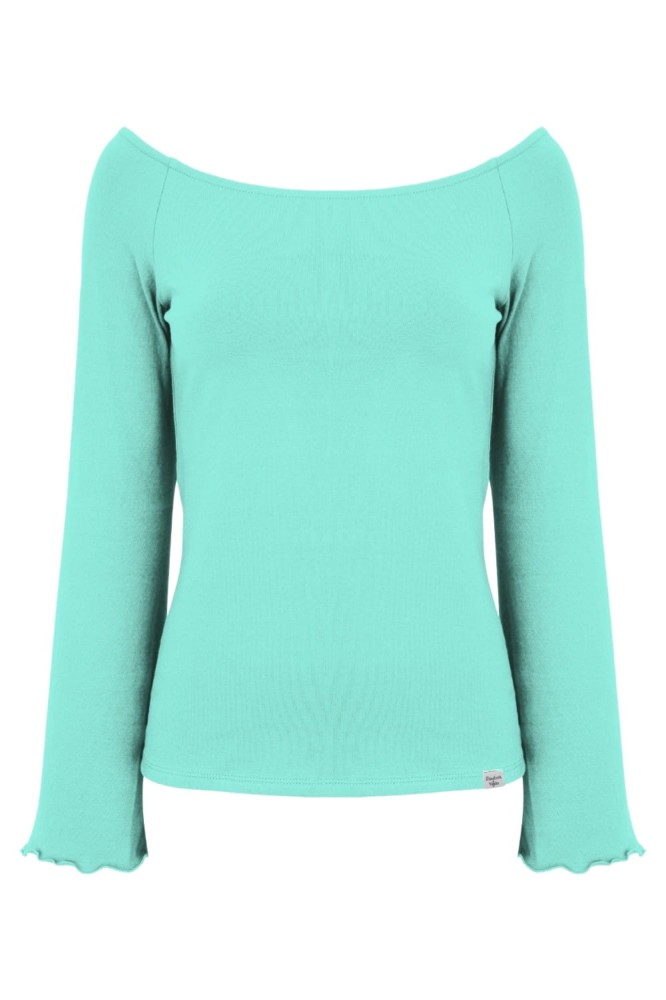 LAURA z długimi rękawami Blue Turquoise przód.jpg