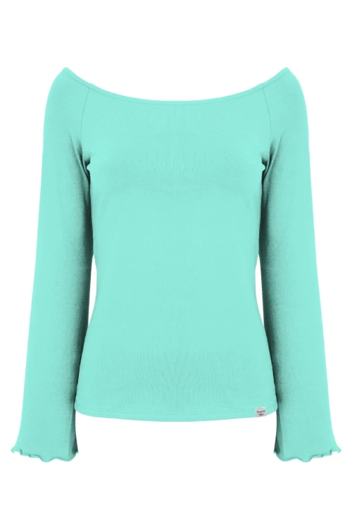 LAURA z długimi rękawami Blue Turquoise przód.jpg