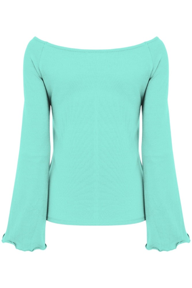 LAURA z długimi rękawami Blue Turquoise tył.jpg
