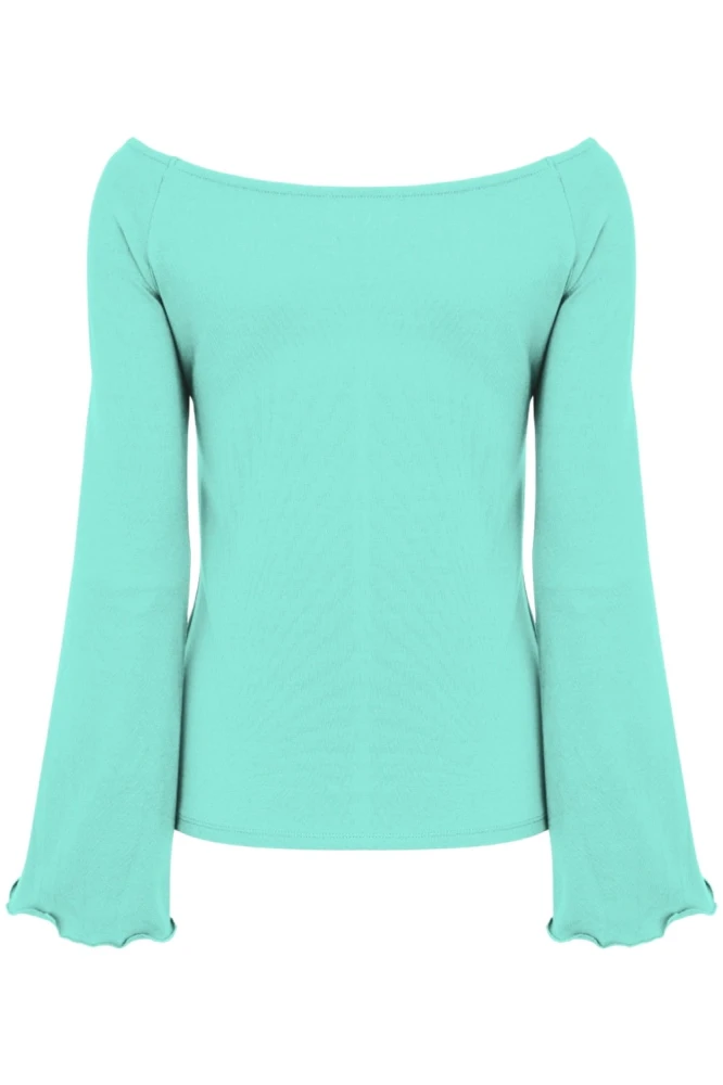 LAURA z długimi rękawami Blue Turquoise tył.jpg
