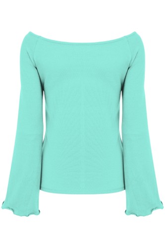 LAURA z długimi rękawami Blue Turquoise tył.jpg