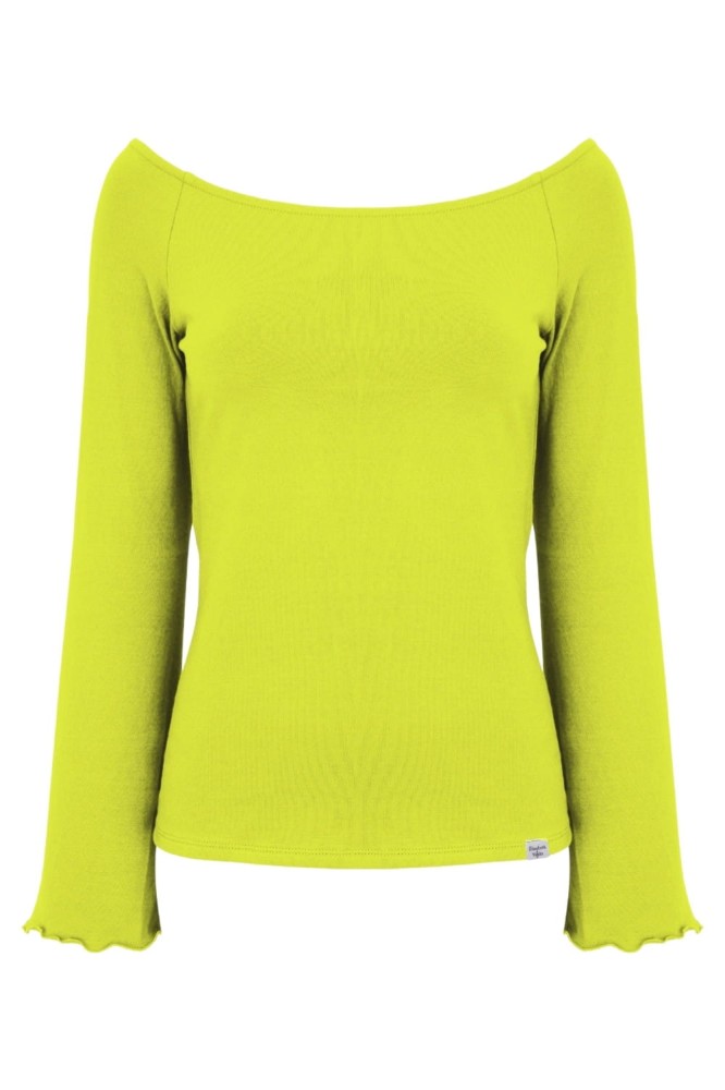 LAURA z długimi rękawami Bright Chartreuse przód.jpg