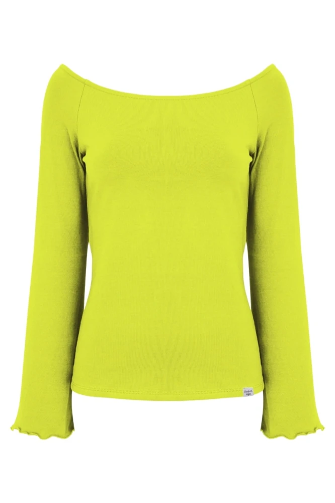 LAURA z długimi rękawami Bright Chartreuse przód.jpg