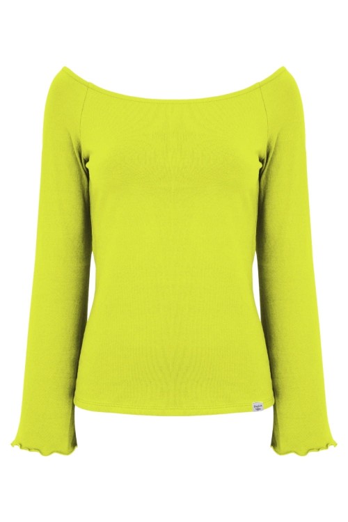 LAURA z długimi rękawami Bright Chartreuse przód.jpg