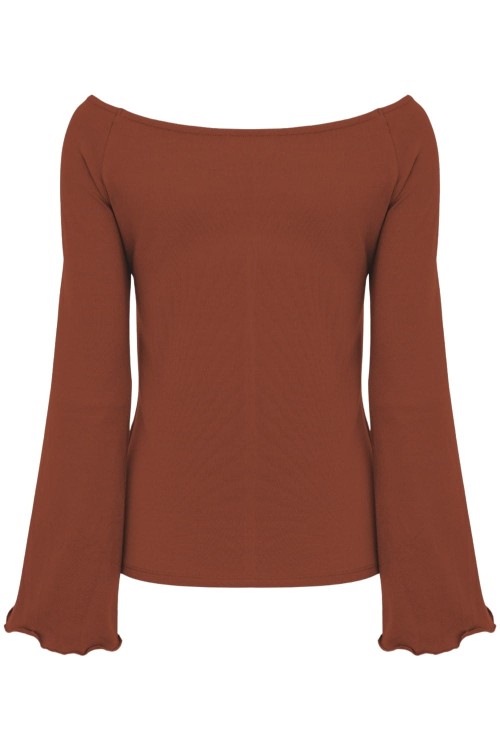 LAURA z długimi rękawami Burnt Henna tył.jpg