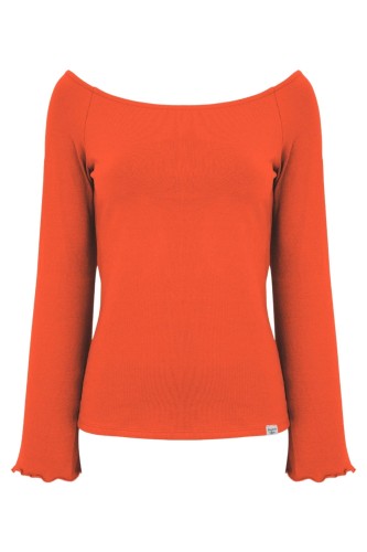 LAURA z długimi rękawami Flame Scarlet przód.jpg