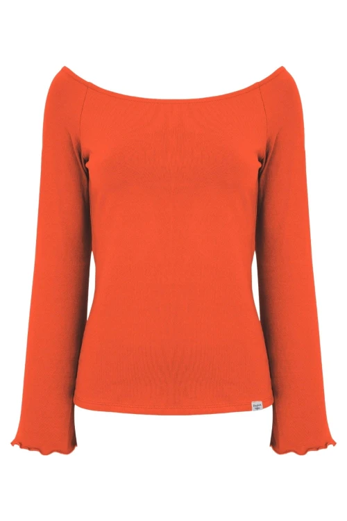 LAURA z długimi rękawami Flame Scarlet przód.jpg