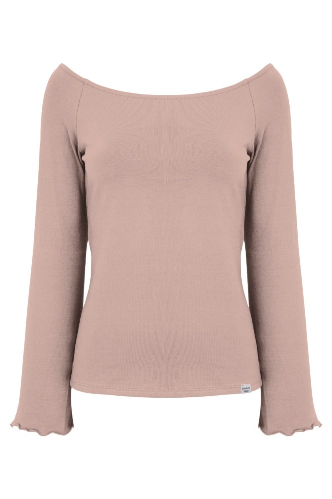 LAURA z długimi rękawami Warm Taupe przód.jpg