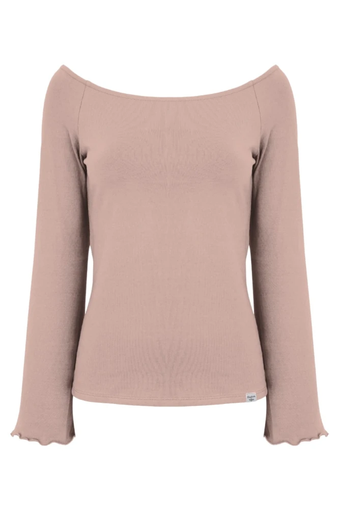 LAURA z długimi rękawami Warm Taupe przód.jpg