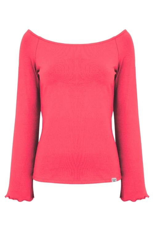 LAURA z długimi rękawami Rouge Red przód.jpg