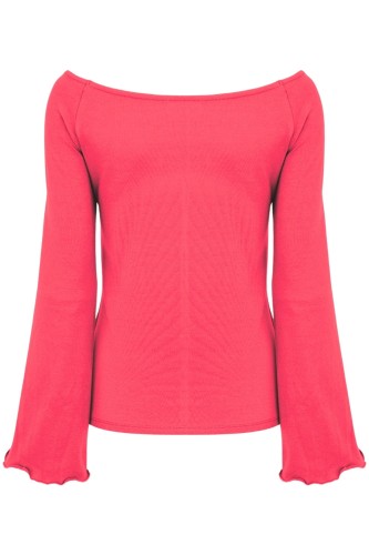 LAURA z długimi rękawami Rouge Red tył.jpg