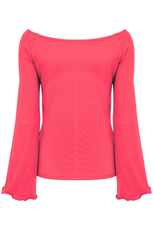 LAURA z długimi rękawami Rouge Red tył.jpg