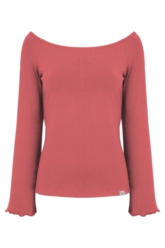 LAURA z długimi rękawami Garnet Rose przód.jpg