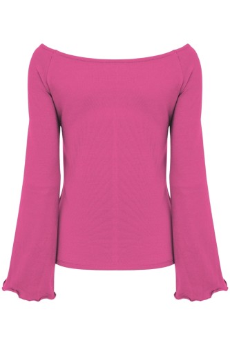 LAURA z długimi rękawami Fuchsia Rose tył.jpg