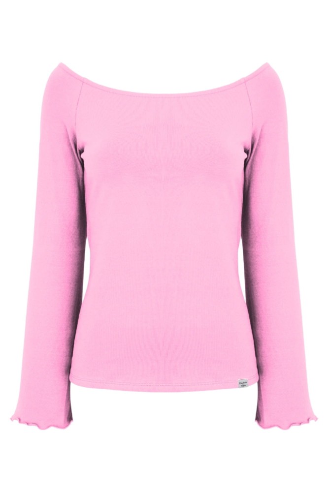 LAURA z długimi rękawami Sea Pink przód.jpg