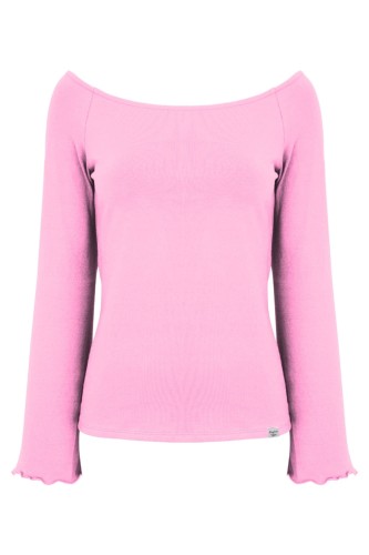 LAURA z długimi rękawami Sea Pink przód.jpg