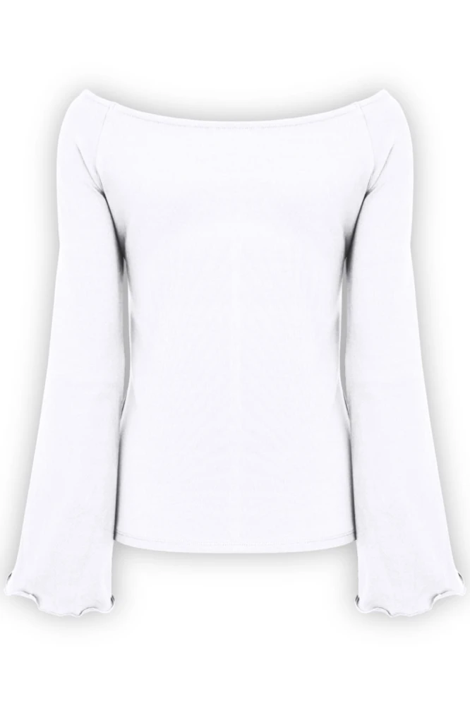 LAURA z długimi rękawami Brilliant White tył.jpg