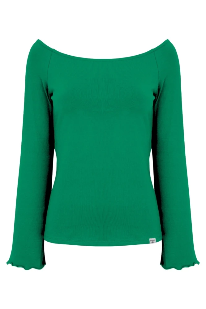 LAURA z długimi rękawami Deep Green przód.jpg