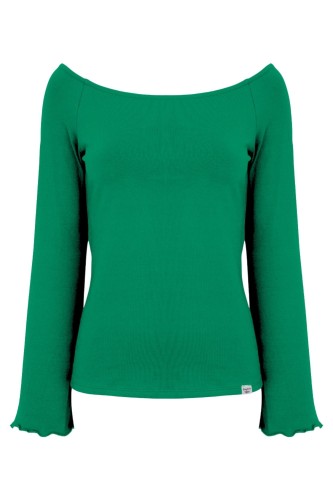 LAURA z długimi rękawami Deep Green przód.jpg