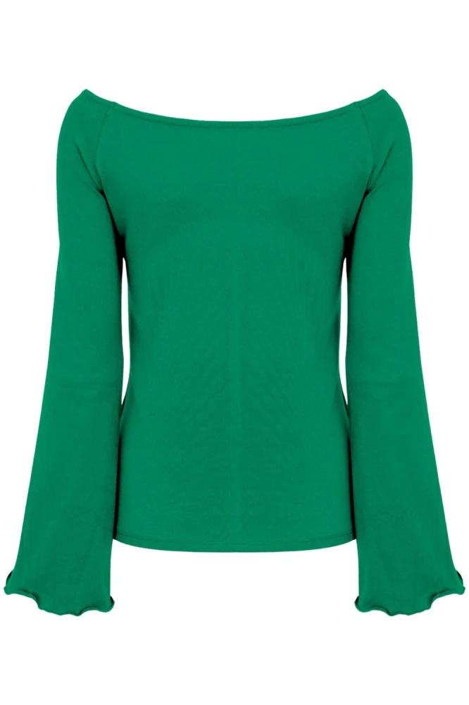 LAURA z długimi rękawami Deep Green tył.jpg