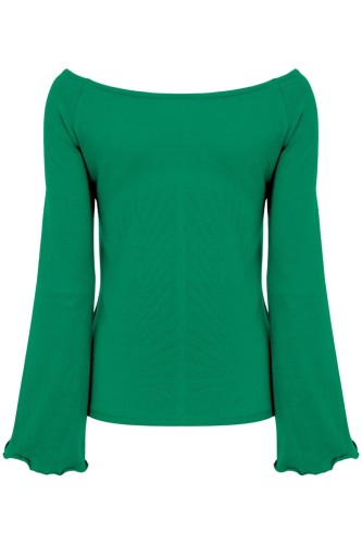 LAURA z długimi rękawami Deep Green tył.jpg