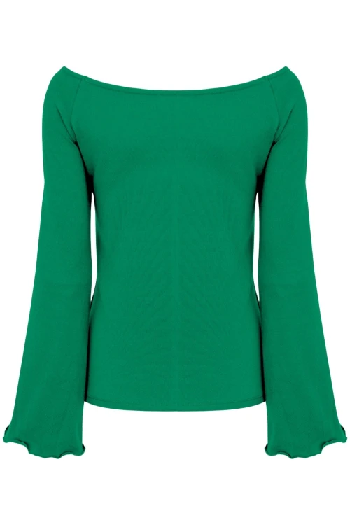 LAURA z długimi rękawami Deep Green tył.jpg