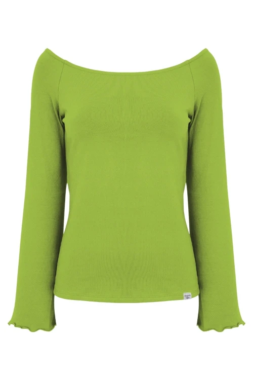 LAURA z długimi rękawami Greenery przód.jpg