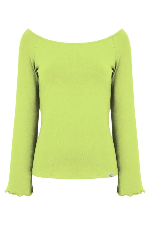 LAURA z długimi rękawami Green Glow przód.jpg