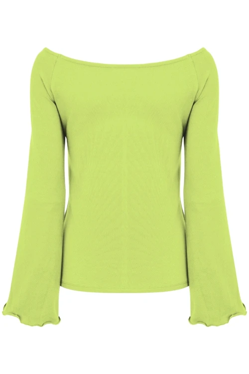 LAURA z długimi rękawami Green Glow tył.jpg