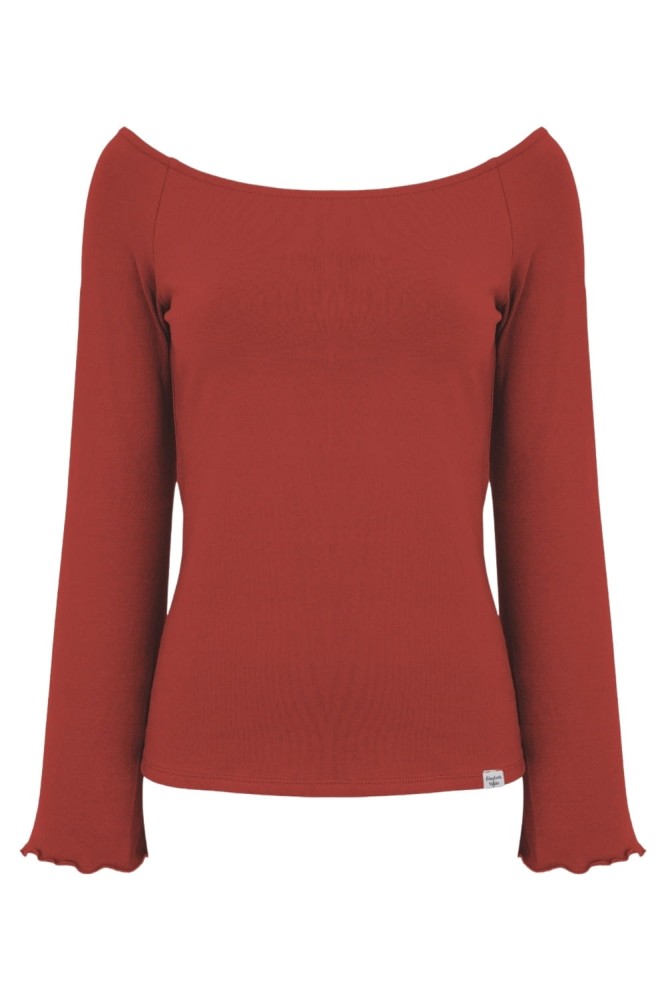 LAURA z długimi rękawami Brick Red przód.jpg