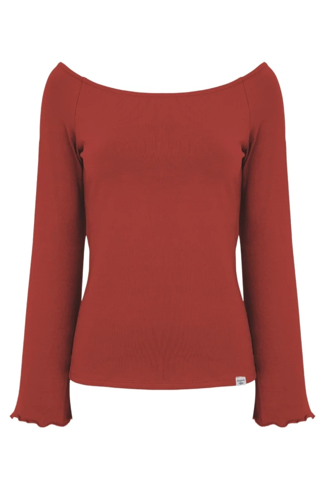 LAURA z długimi rękawami Brick Red przód.jpg