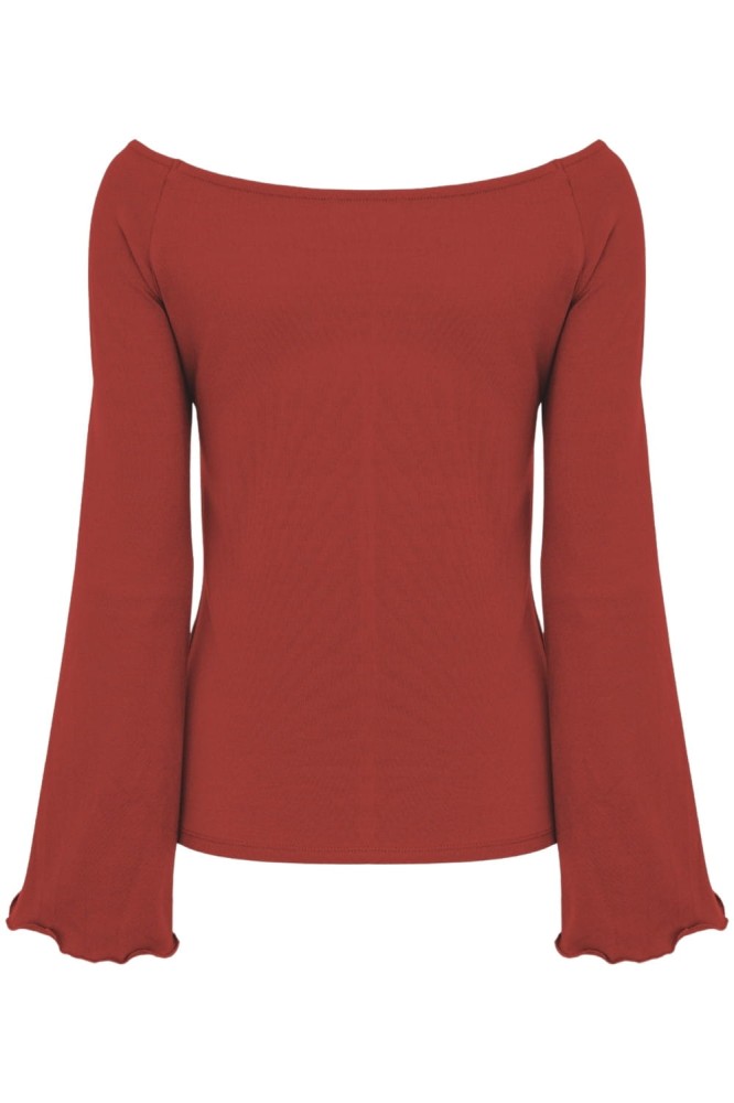 LAURA z długimi rękawami Brick Red tył.jpg