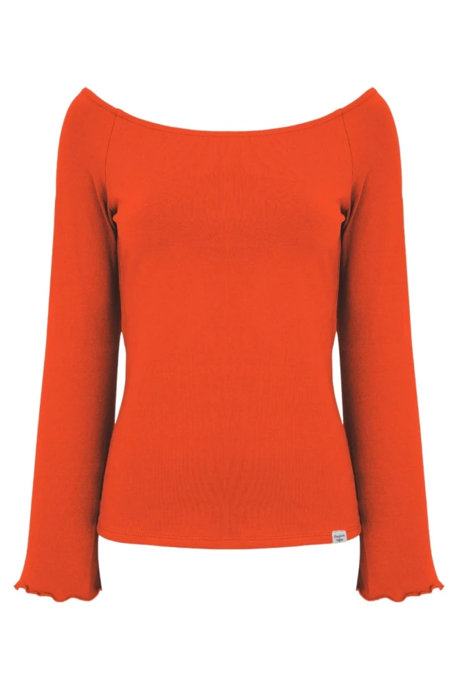 LAURA z długimi rękawami Mandarin Red przód.jpg