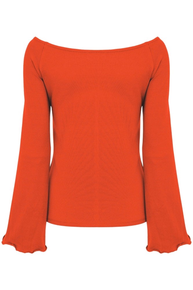 LAURA z długimi rękawami Mandarin Red tył.jpg