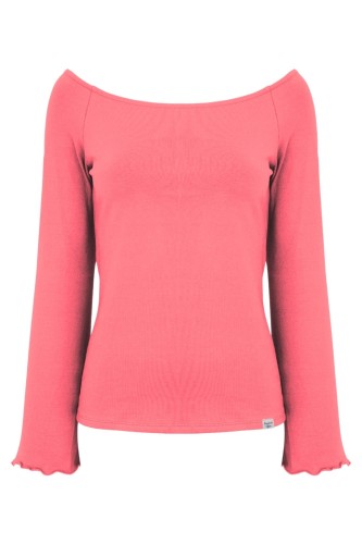 LAURA z długimi rękawami Sunkist Coral przód.jpg