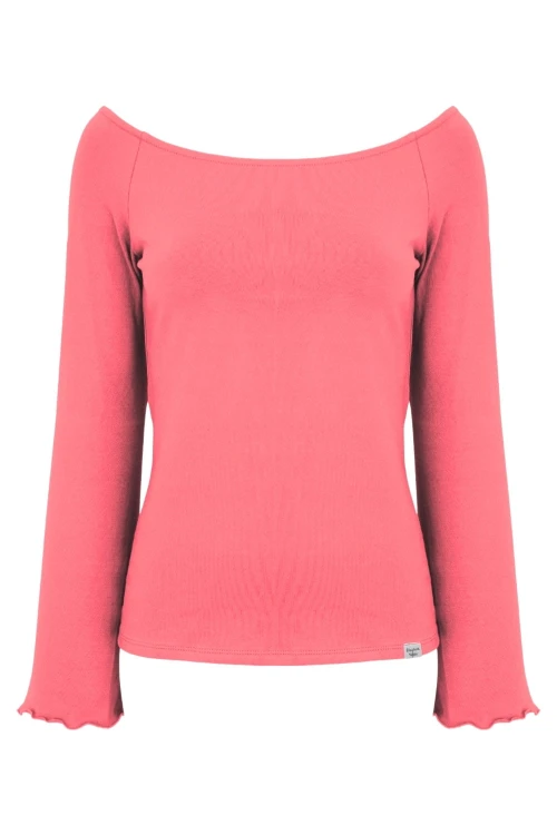 LAURA z długimi rękawami Sunkist Coral przód.jpg